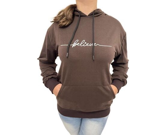 Худи женское 3133 brown р.48-54 "Алия" недорого оптом от прямого поставщика Фотография Худи женское 3133 brown р.48-54 "Алия" недорого оптом от прямого поставщика