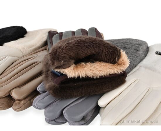 Рукавички жіночі Зима PJ07-33 норка mix (12 шт. р.сітка6,5-8,5) "TUZZI" недорого оптом від прямого постачальника, зображення 2