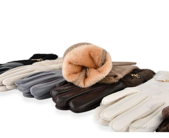 Рукавички жіночі Зима PJ07-35 норка mix (12 шт. р.сітка6,5-8,5) "TUZZI" недорого оптом від прямого постачальника, зображення 2