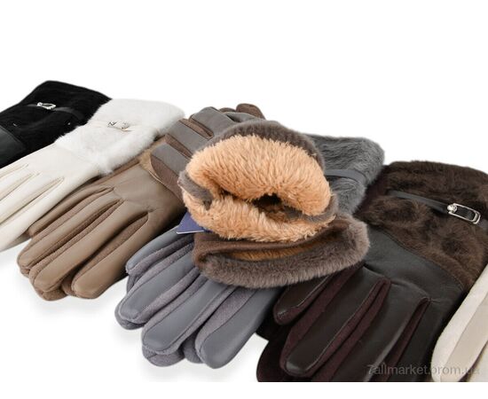 Рукавички жіночі Зима PJ07-36 норка mix (12 шт. р.сітка6,5-8,5) "TUZZI" недорого оптом від прямого постачальника, зображення 2