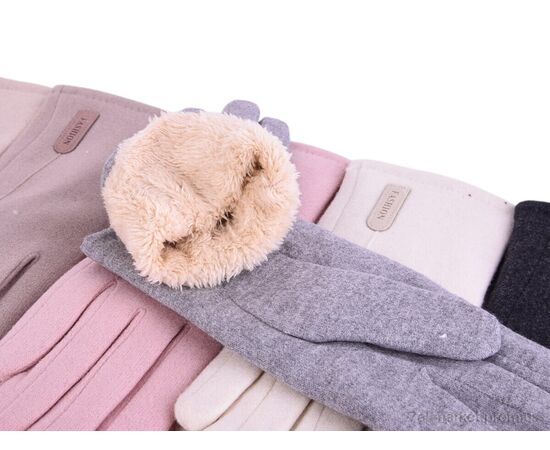 Рукавички жіночі Зима B33-61 mix (12 шт. р.сітка6,5-8,5) "TUZZI" недорого оптом від прямого постачальника, зображення 2