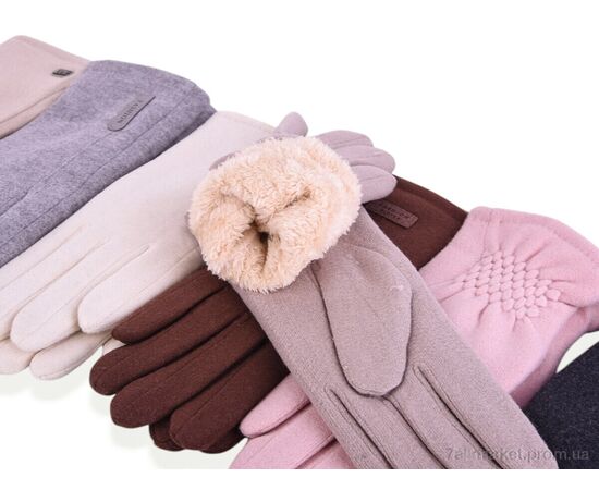 Рукавички жіночі Зима B33 mix (12 шт. р.сітка6,5-8,5) "TUZZI" недорого оптом від прямого постачальника, зображення 2