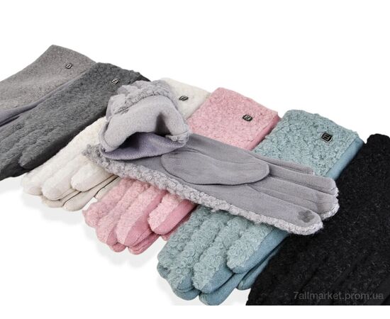 Перчатки женские Зима 262-3 (тедді-замша) mix (12 шт. р.сетка 6,5-8,5) "CAP" недорого оптом от прямого поставщика, изображение 2 Фотография Перчатки женские Зима 262-3 (тедді-замша) mix (12 шт. р.сетка 6,5-8,5) "CAP" недорого оптом от прямого поставщика, изображение 2