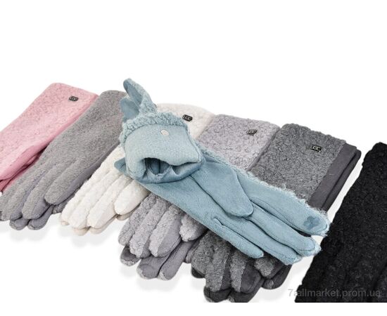Перчатки женские Зима 262-5 (тедді-замша) mix (12 шт. р.сетка 6,5-8,5) "CAP" недорого оптом от прямого поставщика, изображение 2 Фотография Перчатки женские Зима 262-5 (тедді-замша) mix (12 шт. р.сетка 6,5-8,5) "CAP" недорого оптом от прямого поставщика, изображение 2