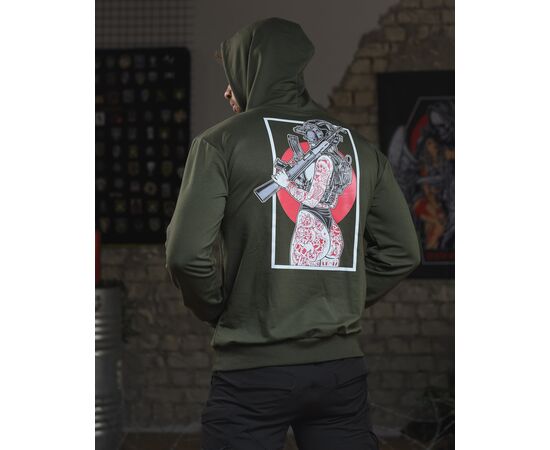 Худи чоловічий 421 khaki р.M-3XL "Madoka" недорого оптом від прямого постачальника, зображення 2 Худи чоловічий 421 khaki р.M-3XL "Madoka" недорого оптом від прямого постачальника, зображення 2