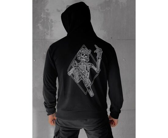 Худи мужской 424 black р.M-3XL "Madoka" недорого оптом от прямого поставщика, изображение 2 Фотография Худи мужской 424 black р.M-3XL "Madoka" недорого оптом от прямого поставщика, изображение 2