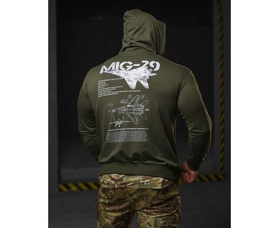 Худи мужской 698 khaki р.M-3XL "Madoka" недорого оптом от прямого поставщика, изображение 2 Фотография Худи мужской 698 khaki р.M-3XL "Madoka" недорого оптом от прямого поставщика, изображение 2