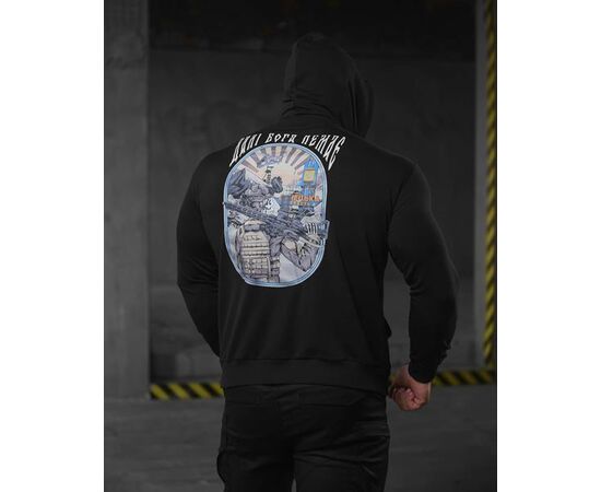 Худи мужской 704 black р.M-3XL "Madoka" недорого оптом от прямого поставщика, изображение 2 Фотография Худи мужской 704 black р.M-3XL "Madoka" недорого оптом от прямого поставщика, изображение 2