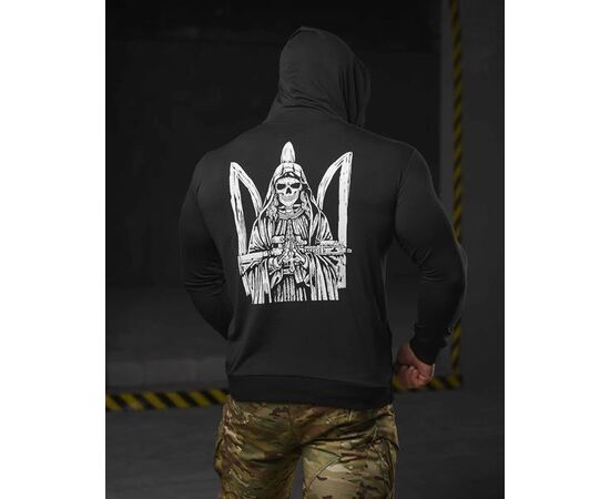 Худи мужской 705 black р.M-3XL "Madoka" недорого оптом от прямого поставщика, изображение 2 Фотография Худи мужской 705 black р.M-3XL "Madoka" недорого оптом от прямого поставщика, изображение 2