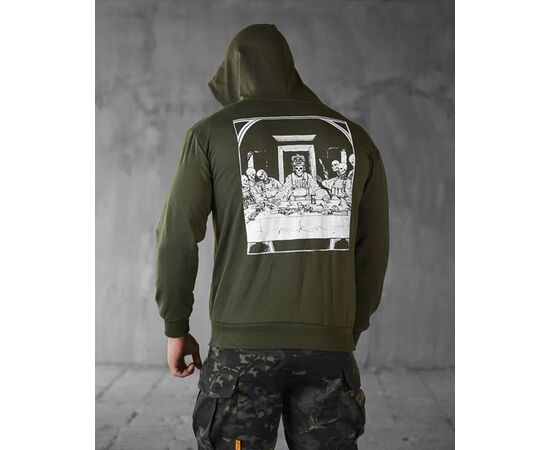 Худи мужской 707 khaki р.M-3XL "Madoka" недорого оптом от прямого поставщика, изображение 2 Фотография Худи мужской 707 khaki р.M-3XL "Madoka" недорого оптом от прямого поставщика, изображение 2