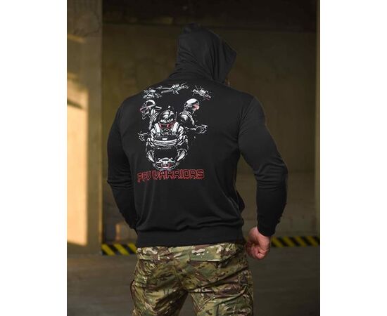 Худи мужской 709 black р.M-3XL "Madoka" недорого оптом от прямого поставщика, изображение 2 Фотография Худи мужской 709 black р.M-3XL "Madoka" недорого оптом от прямого поставщика, изображение 2