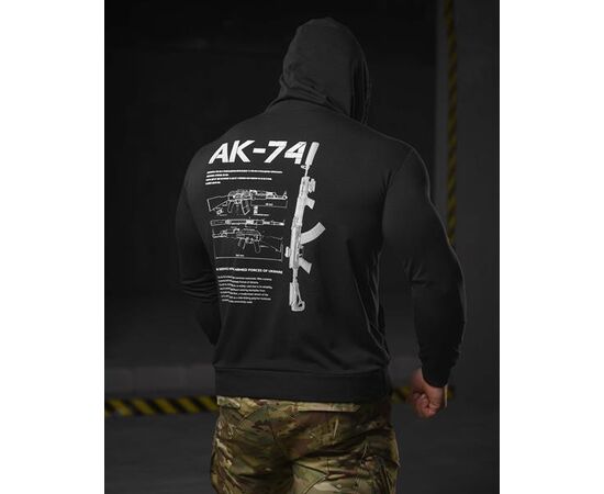 Худи мужской 711 black р.M-3XL "Madoka" недорого оптом от прямого поставщика, изображение 2 Фотография Худи мужской 711 black р.M-3XL "Madoka" недорого оптом от прямого поставщика, изображение 2