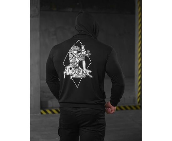 Худи мужской 717 black р.M-3XL "Madoka" недорого оптом от прямого поставщика, изображение 2 Фотография Худи мужской 717 black р.M-3XL "Madoka" недорого оптом от прямого поставщика, изображение 2