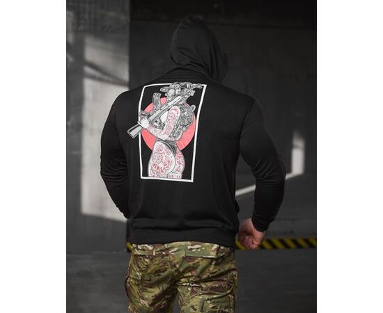 Худи мужской 718 black р.M-3XL "Madoka" недорого оптом от прямого поставщика, изображение 2 Фотография Худи мужской 718 black р.M-3XL "Madoka" недорого оптом от прямого поставщика, изображение 2