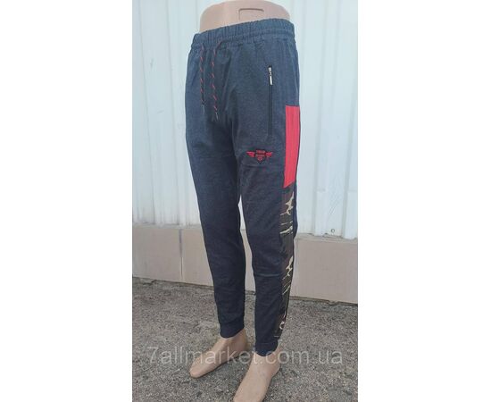 Фотография Спортивные штаны мужские на манжете размеры S-2XL (4цв) "MODY" недорого от прямого поставщика, изображение 4