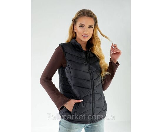 Жилетка жіноча плащівка без капюшона розміри 46-52 (2кв) "MODY" недорого від прямого постачальника, зображення 2 Жилетка жіноча плащівка без капюшона розміри 46-52 (2кв) "MODY" недорого від прямого постачальника, зображення 2