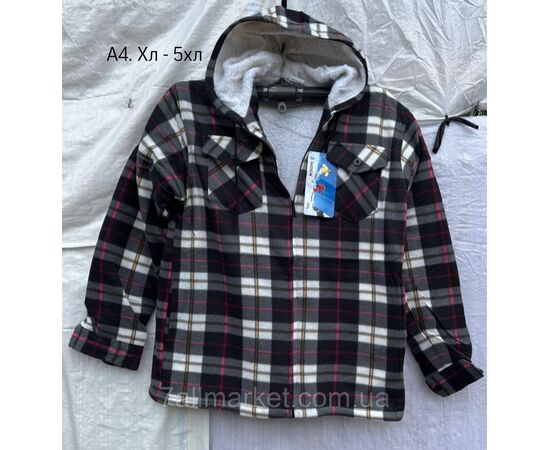 Фотография Рубашка мужская с длинным рукавом на меху размер XL-5XL(микс цв) "STELLA" недорого от прямого поставщика, изображение 2