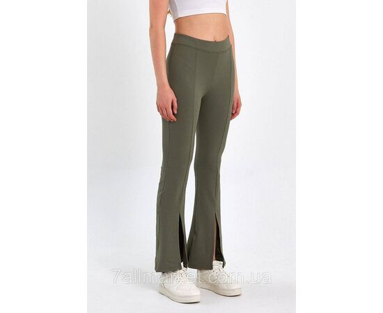 Лосины женские молодежные с разрезом спереди р-ры S-2XL (4цв) "MODY"  недорого от прямого поставщика, изображение 2 Фотография Лосины женские молодежные с разрезом спереди р-ры S-2XL (4цв) "MODY"  недорого от прямого поставщика, изображение 2