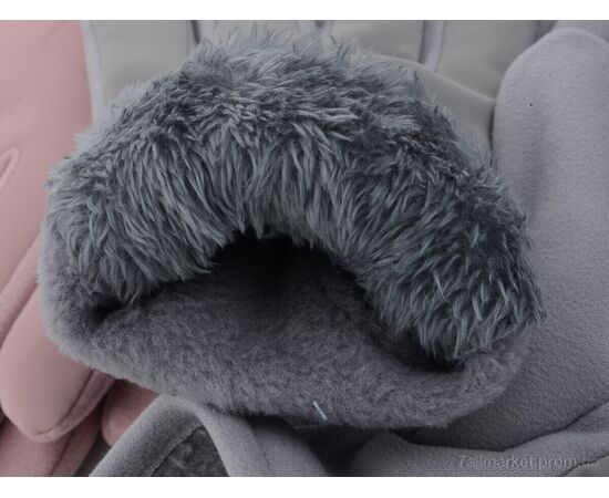 Рукавички жіночі Зима M6Ж плащівка-хуто mix (12 шт. р.сітка6,5-8,5) "KUINH" недорого оптом від прямого постачальника, зображення 3