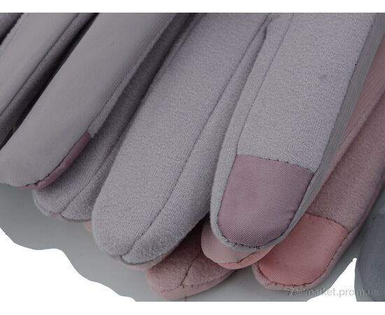 Рукавички жіночі Зима M9Ж плащівка-хуто mix (12 шт. р.сітка6,5-8,5) "KUINH" недорого оптом від прямого постачальника, зображення 2