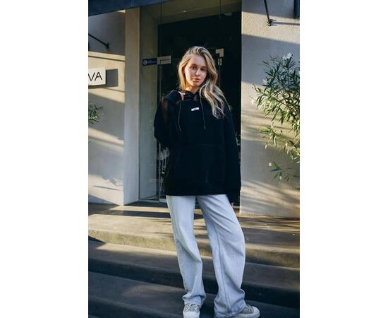 Худи женское 500285 black р.S-L "Little Secret" недорого оптом от прямого поставщика Фотография Худи женское 500285 black р.S-L "Little Secret" недорого оптом от прямого поставщика