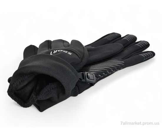 Рукавички унісекс Зима Z8-96 black (12 шт. р.сіткаS-L) "TUZZI" недорого оптом від прямого постачальника, зображення 2