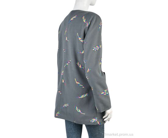 Пальто жіноче Весна/осінь 11942-2 grey (5 шт. р.сіткаOne size) "Obuvok" недорого оптом від прямого постачальника, зображення 2 Пальто жіноче Весна/осінь 11942-2 grey (5 шт. р.сіткаOne size) "Obuvok" недорого оптом від прямого постачальника, зображення 2