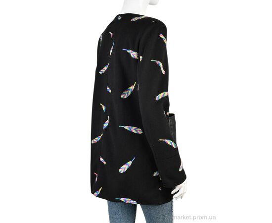 Пальто жіноче Весна/осінь 11942-3 black (5 шт. р.сіткаOne size) "Obuvok" недорого оптом від прямого постачальника, зображення 2 Пальто жіноче Весна/осінь 11942-3 black (5 шт. р.сіткаOne size) "Obuvok" недорого оптом від прямого постачальника, зображення 2