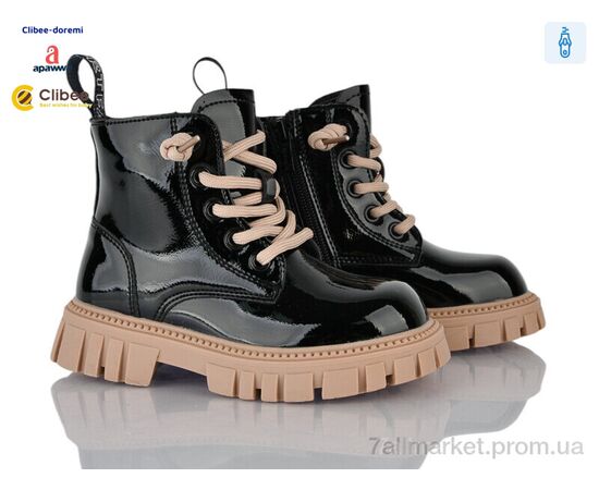 Черевики дитячі зручні Весна/осінь N421 black (6 пар р.26-31) "Clibee-Doremi" недорого оптом від прямого постачальника Черевики дитячі зручні Весна/осінь N421 black (6 пар р.26-31) "Clibee-Doremi" недорого оптом від прямого постачальника
