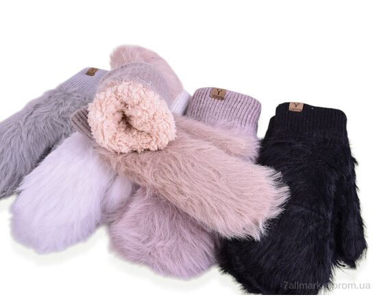 Варежки для женщин Зима 7288-1 mix (12 шт. р.сетка One size) "CAP" недорого оптом от прямого поставщика, изображение 2 Фотография Варежки для женщин Зима 7288-1 mix (12 шт. р.сетка One size) "CAP" недорого оптом от прямого поставщика, изображение 2