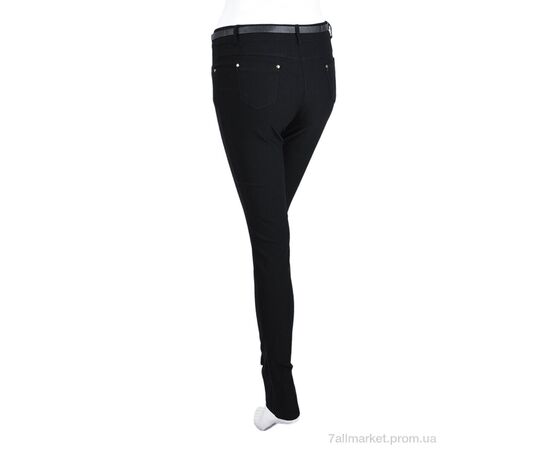 Жіночі брюки Весна/осінь 2676 (08954) black (6 шт. р.сітка25-30) "Obuvok" недорого оптом від прямого постачальника, зображення 2