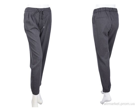 Жіночі брюки Весна/осінь 2035-3 grey (08954) (6 шт. р.сітка25-30) "Obuvok" недорого оптом від прямого постачальника, зображення 3