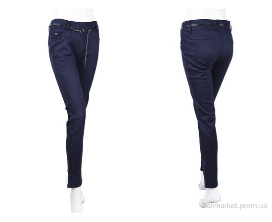 Фотография Женские брюки Весна/осень 3314-1 navy (08954) (6 шт. р.сетка 25-30) "Obuvok" недорого оптом от прямого поставщика, изображение 3