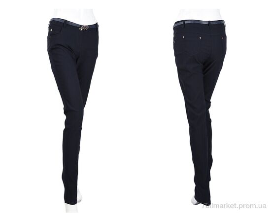 Фотография Женские брюки Весна/осень 2680-1 navy (08954) (6 шт. р.сетка 25-30) "Obuvok" недорого оптом от прямого поставщика, изображение 3