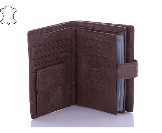 Гаманець чоловічий K265-H09 coffee кожа р.10*14*2 "Trendshop" недорого оптом від прямого постачальника, зображення 2 Гаманець чоловічий K265-H09 coffee кожа р.10*14*2 "Trendshop" недорого оптом від прямого постачальника, зображення 2