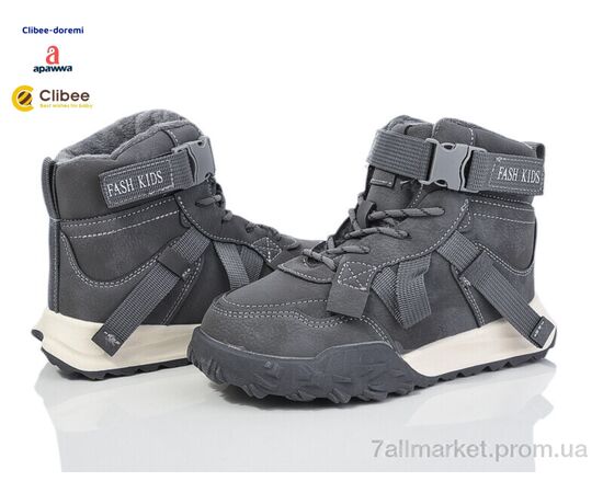 Черевики дитячі зручні Зима C856 grey (8 пар р.31-36) "Clibee-Doremi" недорого оптом від прямого постачальника Черевики дитячі зручні Зима C856 grey (8 пар р.31-36) "Clibee-Doremi" недорого оптом від прямого постачальника