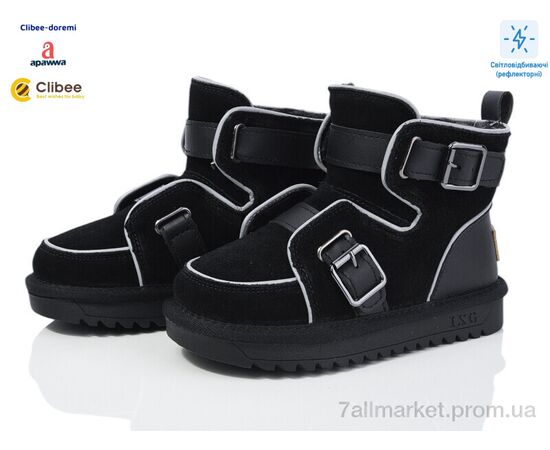 Уггі дитячі утеплені Зима A20805 black (7 пар р.31-37) "Clibee-Doremi" недорого оптом від прямого постачальника Уггі дитячі утеплені Зима A20805 black (7 пар р.31-37) "Clibee-Doremi" недорого оптом від прямого постачальника
