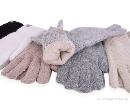 Фотография Перчатки женские Зима 7171 mix (12 шт. р.сетка 6,5-8,5) "KUINH" недорого оптом от прямого поставщика, изображение 2