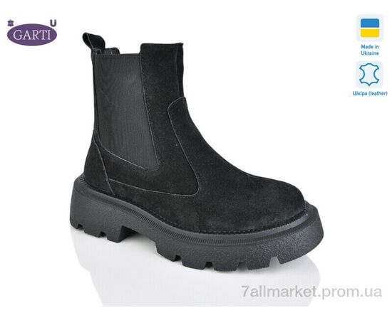 Ботинки женские стильные Весна/осень 367 чорний замш байка (6 пар р.36-40) "Garti" недорого оптом от прямого поставщика Фотография Ботинки женские стильные Весна/осень 367 чорний замш байка (6 пар р.36-40) "Garti" недорого оптом от прямого поставщика