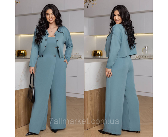 Костюм двойка женский  креп костюмка размеры 46-60 "LADA" недорого от прямого поставщик, изображение 2 Фотография Костюм двойка женский  креп костюмка размеры 46-60 "LADA" недорого от прямого поставщик, изображение 2