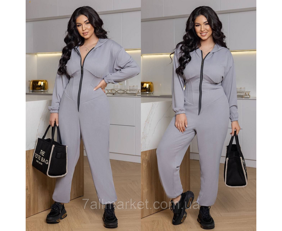 Комбинезон женский на молнии рубчик р  46-60  "LADA" недорого от прямого поставщика, изображение 3 Фотография Комбинезон женский на молнии рубчик р  46-60  "LADA" недорого от прямого поставщика, изображение 3