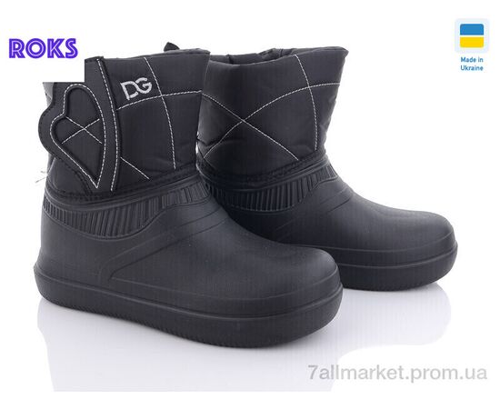 Резиновая обувь женская Весна/осень Dago M100 чорні (8 пар р.37-41) "Roks" недорого оптом от прямого поставщика Фотография Резиновая обувь женская Весна/осень Dago M100 чорні (8 пар р.37-41) "Roks" недорого оптом от прямого поставщика