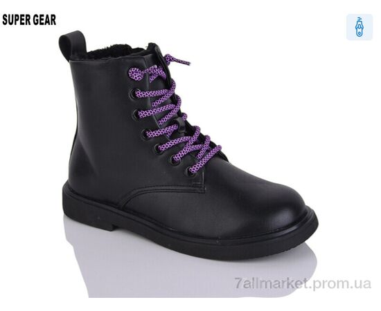 Ботинки детские удобные зима SG007-99 black (10 пар р.32-38) "Super Gear" недорого оптом от прямого поставщика Фотография Ботинки детские удобные зима SG007-99 black (10 пар р.32-38) "Super Gear" недорого оптом от прямого поставщика