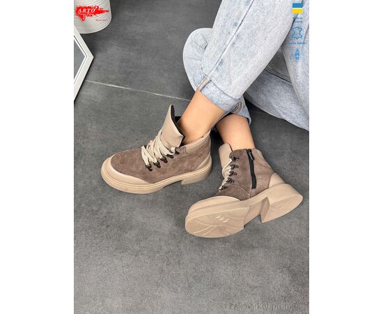 Ботинки женские стильные Весна/осень 075 кофе з. (6 пар р.36-40) "ARTO" недорого оптом от прямого поставщика, изображение 2 Фотография Ботинки женские стильные Весна/осень 075 кофе з. (6 пар р.36-40) "ARTO" недорого оптом от прямого поставщика, изображение 2