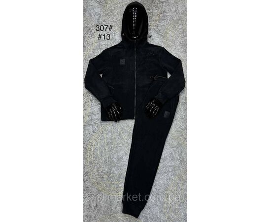 Фотография Спортивный костюм мужской на манжете/велюр размеры M-3XL(3цв)"PROSTOMEN" недорого от прямого поставщика, изображение 3