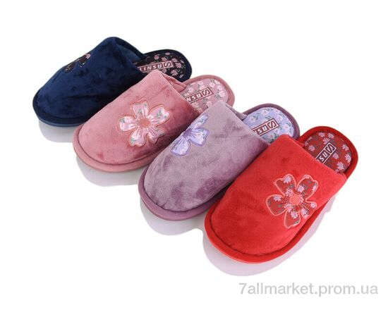 Тапки женские для дома Весна/осень H42 mix (12 пар р.36-41) "SANLIN 2" недорого оптом от прямого поставщика Фотография Тапки женские для дома Весна/осень H42 mix (12 пар р.36-41) "SANLIN 2" недорого оптом от прямого поставщика