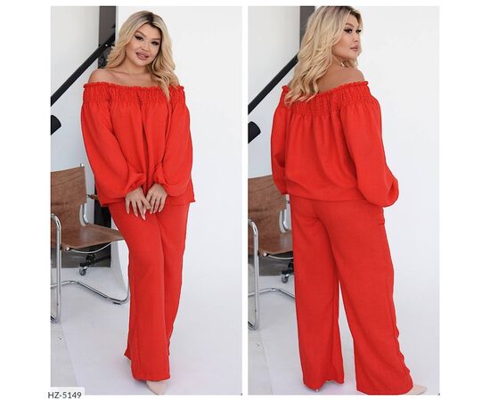 Костюм женский со штанами большие размеры р.50-52;54-56;56-58 (4цв) "VIKA" купить недорого от прямого поставщика Фотография Костюм женский со штанами большие размеры р.50-52;54-56;56-58 (4цв) "VIKA" купить недорого от прямого поставщика