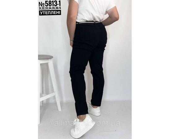 Фотография Джеггинсы стрейчевые с поясом размерный ряд 31,32,33,34,35,36 "PARTNERS" недорого от прямого поставщика, изображение 3