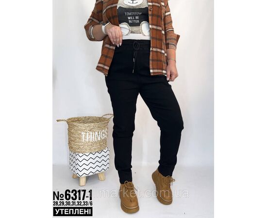 Фотография Джеггинсы стрейчевые утелпенные размерный ряд 28,29,30,31,32,33 "PARTNERS" недорого от прямого поставщика, изображение 2