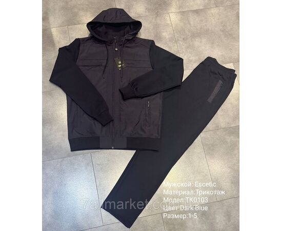 Фотография Спортивный мужской костюм ESCETIC батал  размеры 54-62 (6цв) "REMAIN" купить недорого от прямого поставщика, изображение 2